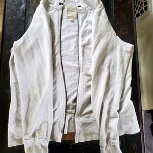 White Merona jacket.